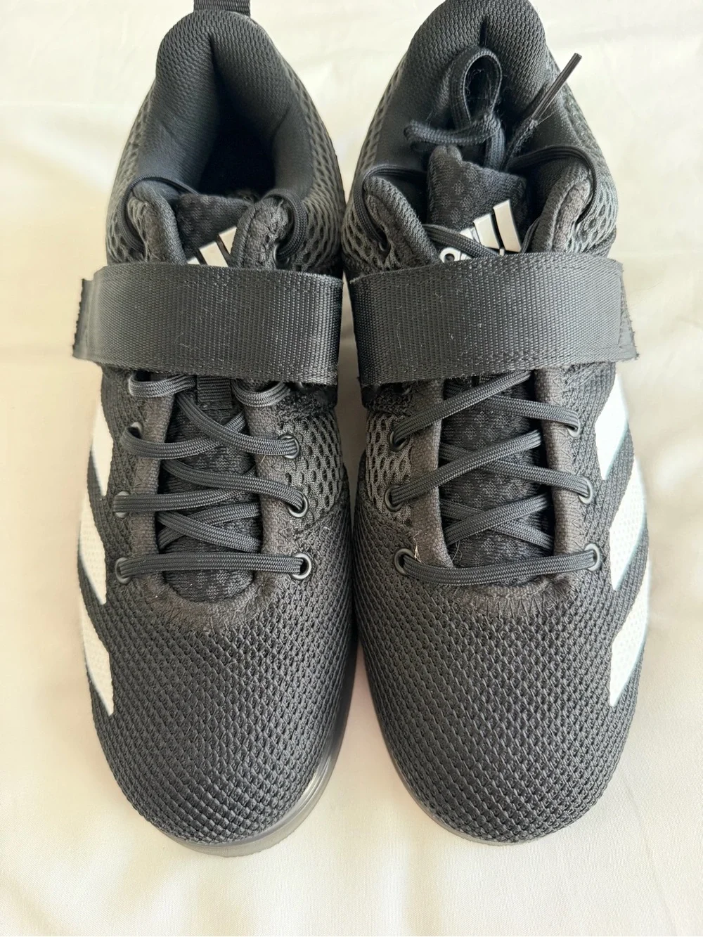 Adidas Powerlift 5 Core Black White Athletic Training Shoes Men US 7